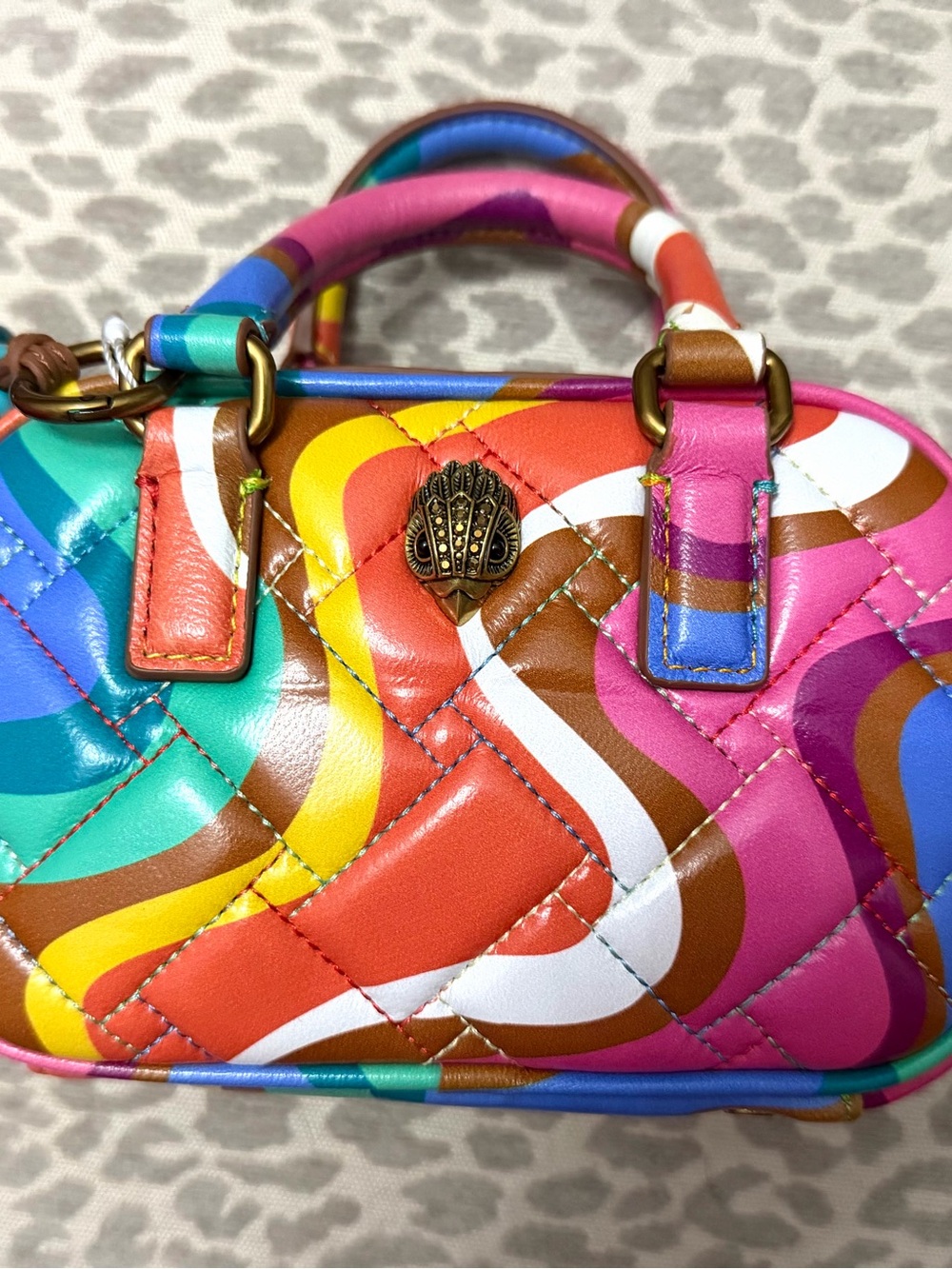 Kensington quilted leather duffle bag by Kurt Geiger